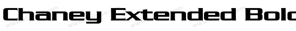 Chaney Extended BoldItalic字体转换
